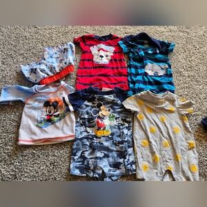 Boys Summer Bundle Lot 0-3 Months Including Mickey